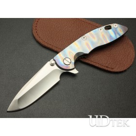 OEM Wild Boar XM18 D2 Folding Knife Swiss Knife with Titanium alloy Handle UDTEK01392 